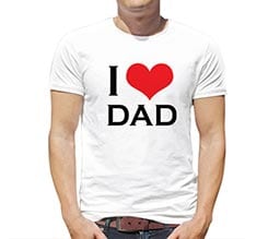 T-shirt I Love My Dad - Fotoregali.com