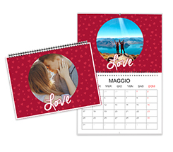 Calendario doppio personalizzato 