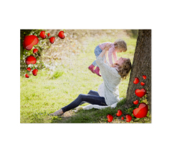 Puzzle Personalizzato con foto e frase Love Modello Puzzle rettangolare  20x30cm