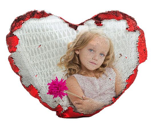 Cuscino a Cuore con Scritta Love - Idea Fiori