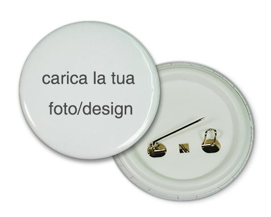Spilla rotonda personalizzata Ø 50 mm
