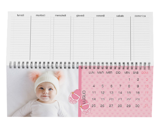 Calendario da scrivania Scarpine 