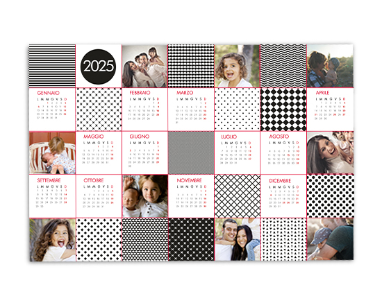 Calendario poster Geometric