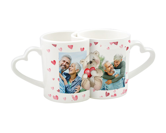 Tazza in ceramica bianca Bears in Love