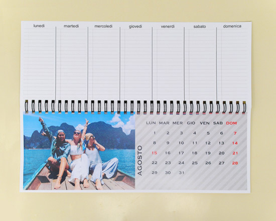 Modelli gratuiti di calendari da parete da personalizzare e stampare