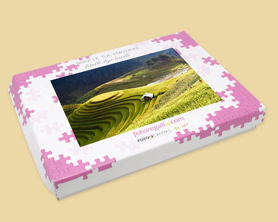 Pannello a forma di puzzle - Personalizza con le tue foto - Photoviva