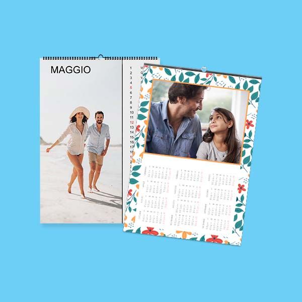Calendario Personalizzato con Foto Tema Celeste – Smart Print