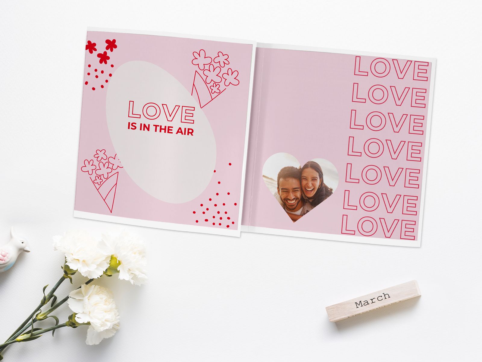 Pergamena Innamorati San Valentino Personalizzata Cuori con frase e foto  - Gadget Eventi