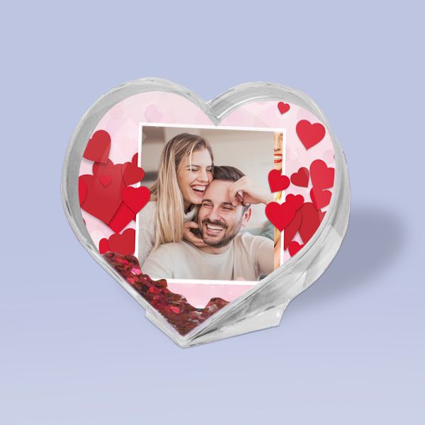 puzzle personalizzato con foto o immagini cuore san valentino innamorati  coppia
